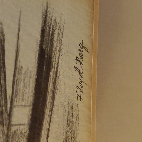 Floyd Berg Numbered Pencil Sketch Merry Go Round - Picture 4 of 7